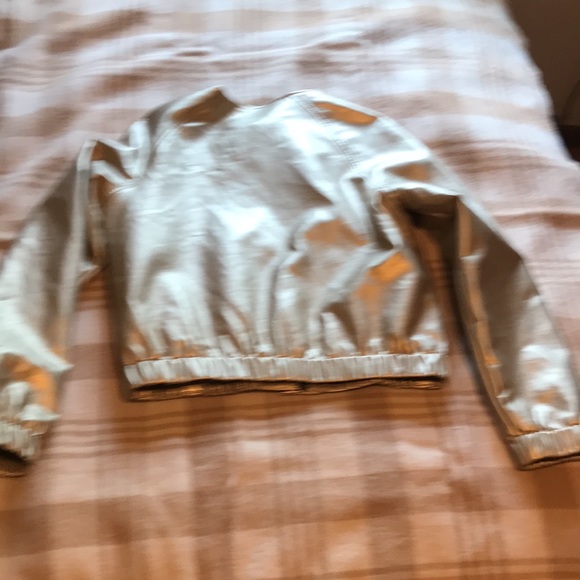 Rachel Roy gold vegan leather jacket XL - Picture 9 of 11